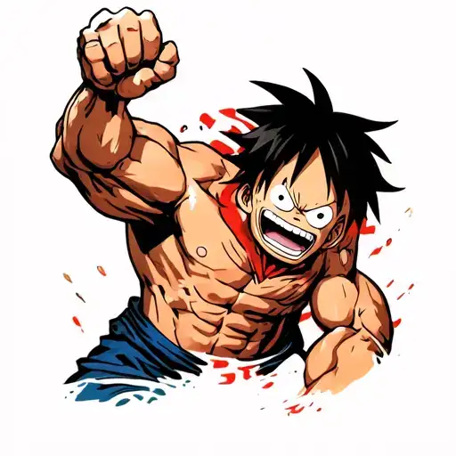 kaido vs luffy gear 5 tattoo design idea