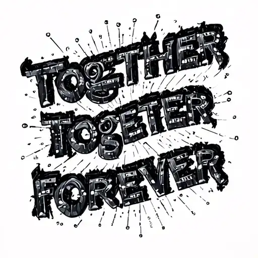 "Together forever" Morse Code tattoo design idea