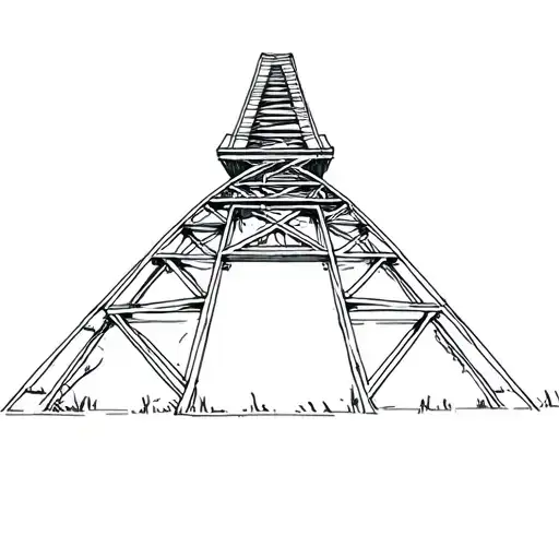 mine winding tower tattoo design idea