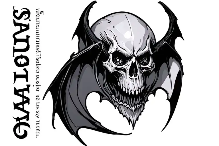 new Deathbat tattoo design idea