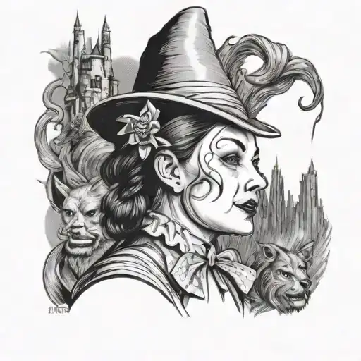 wizard of OZ tattoo design idea
