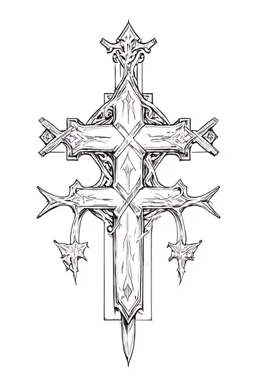Crosses Cross Knights Templar tattoo design idea