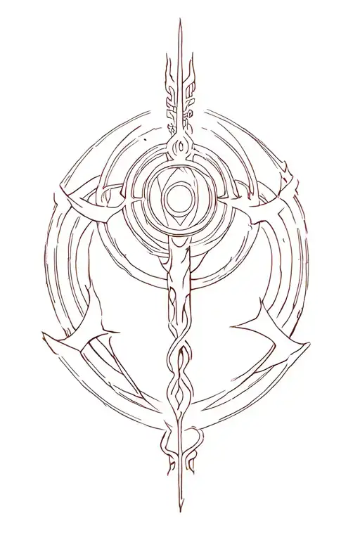 Cho Ku Rei power symbol combined tattoo design idea