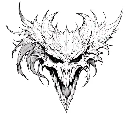 good vs evil tattoo design idea