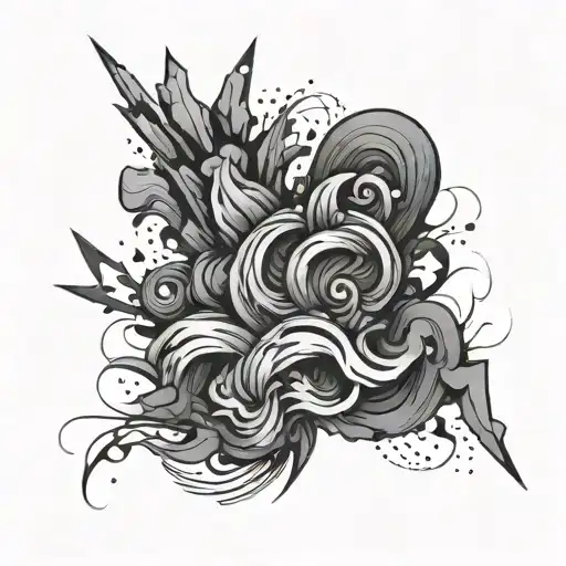 overthinking abstract design featuring tattoo design idea