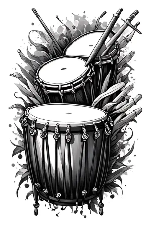 Percusses Resurgo tattoo design idea