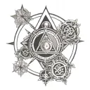 hermetic principles symbols tattoo design idea