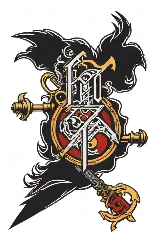 Foo fighters logo combined tattoo design idea