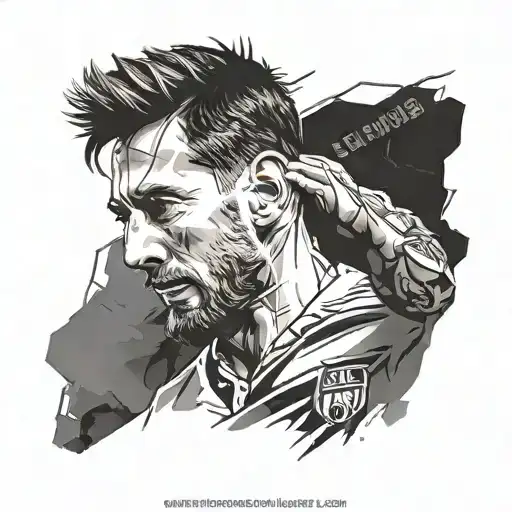 Leo Messi tattoo design idea