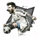 Leo Messi tattoo design idea
