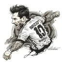 Leo Messi tattoo design idea