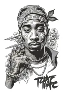 Tupac T tattoo design idea