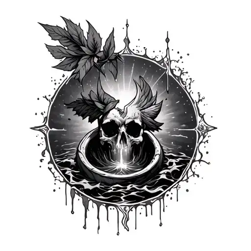 The Blood of the Covenant is thicker than the Water of the Womb, half sleeve from wrist to elbow tattoo design idea