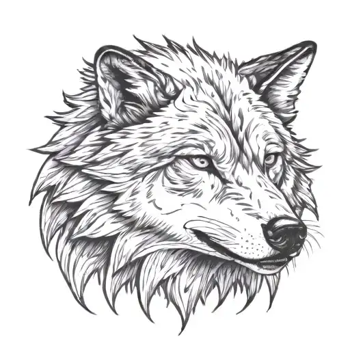 mind blowing, future and cold blooded wolf head tattoo tattoo design idea