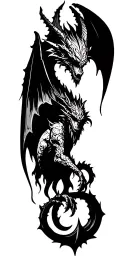 gothic gargoyle tattoo design idea