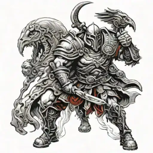 ares god of war tattoo design idea