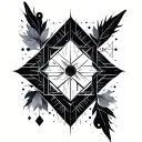 geometry nordic tattoo design idea