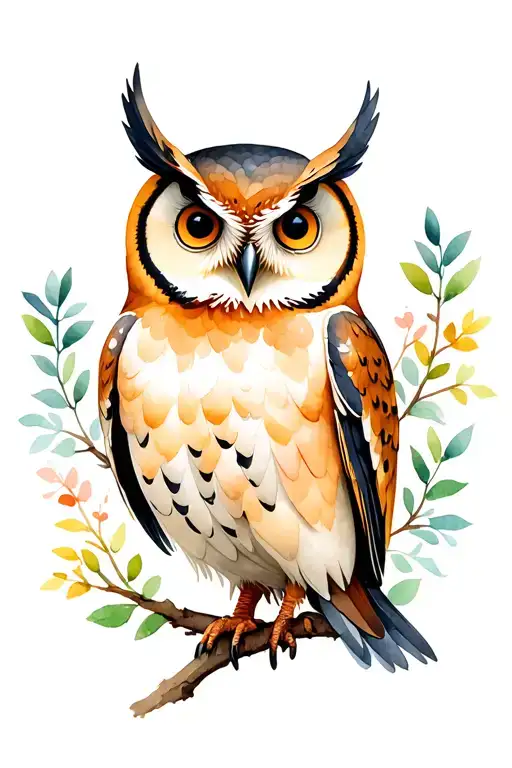 owl tattoo design idea