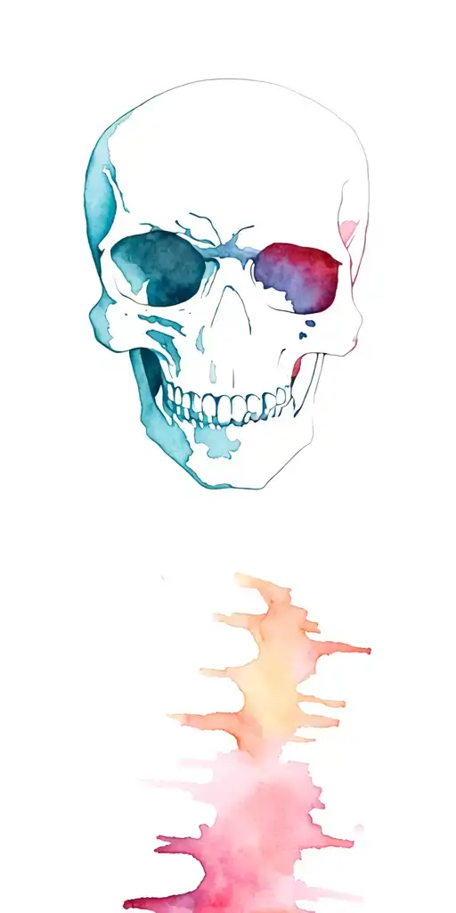 skull and rebel flag merged tattoo design idea