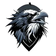 Raven tattoo design idea