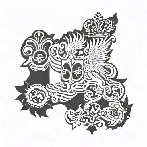 may romania 96 flag tattoo design idea