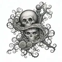 Tim Burton tattoo design idea