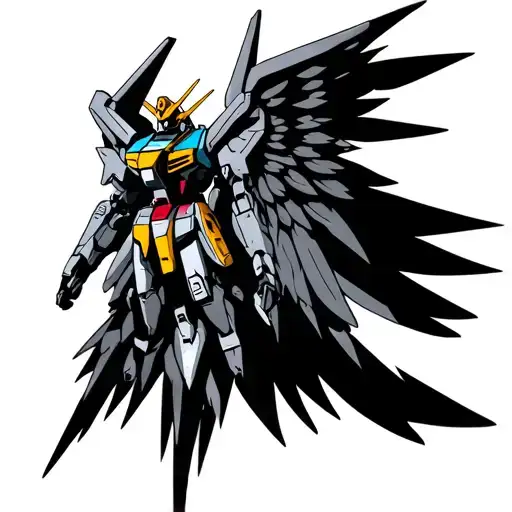 Gundam strike freedom wings (wings only) for upper back tattoo tattoo design idea