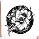 Ikigai amor fati tattoo design idea