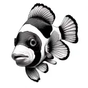 Clownfish tattoo design idea