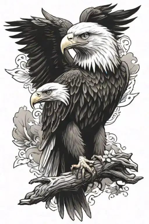 eagle memorial tattoo for dad tattoo design idea