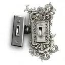 light switch tattoo design idea