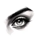 Above Eyebrow tattoo design idea