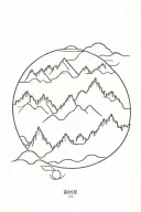 downtown battle mountain tattoo design idea
