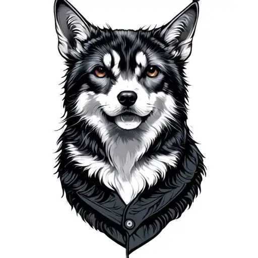 Cardigan tattoo design idea