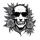 Thug tattoo design idea