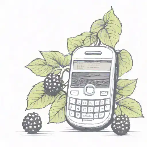 blackberry tattoo design idea