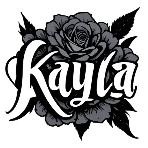 The name "Kayla" tattoo design idea