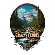 "CRAZY CHRIS" MOUNTAIN STREAM tattoo design idea