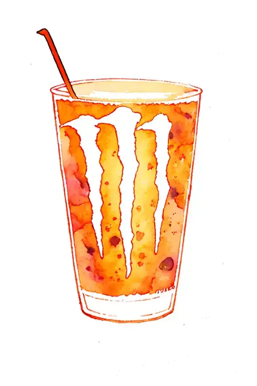 jack skellington drinking monster energy and cookie monster pajamas tattoo design idea