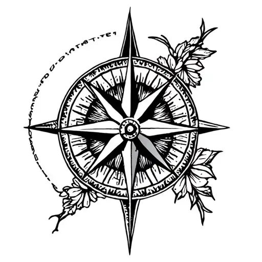 Compas south tattoo design idea