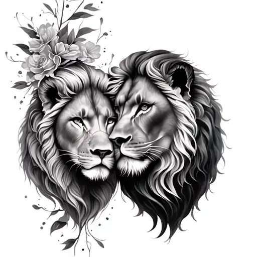 Gemini And Leo tattoo design idea