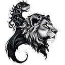 Gemini And Leo tattoo design idea