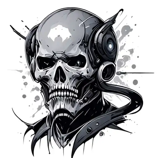 Cyberware tattoo design idea