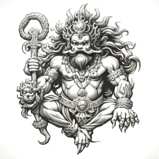 narasimha swamy tattoo design idea