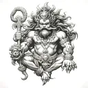 narasimha swamy tattoo design idea