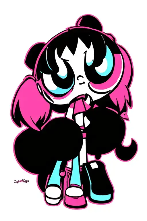 Powerpuff Girls tattoo design idea