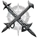Celtic Sword tattoo design idea
