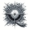 True North tattoo design idea