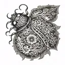 ladybug tattoo design idea