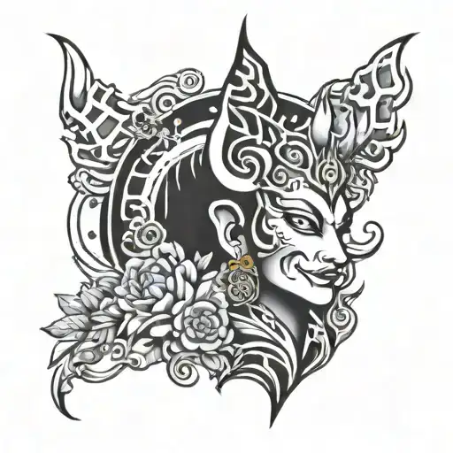 Namakubi tattoo design idea